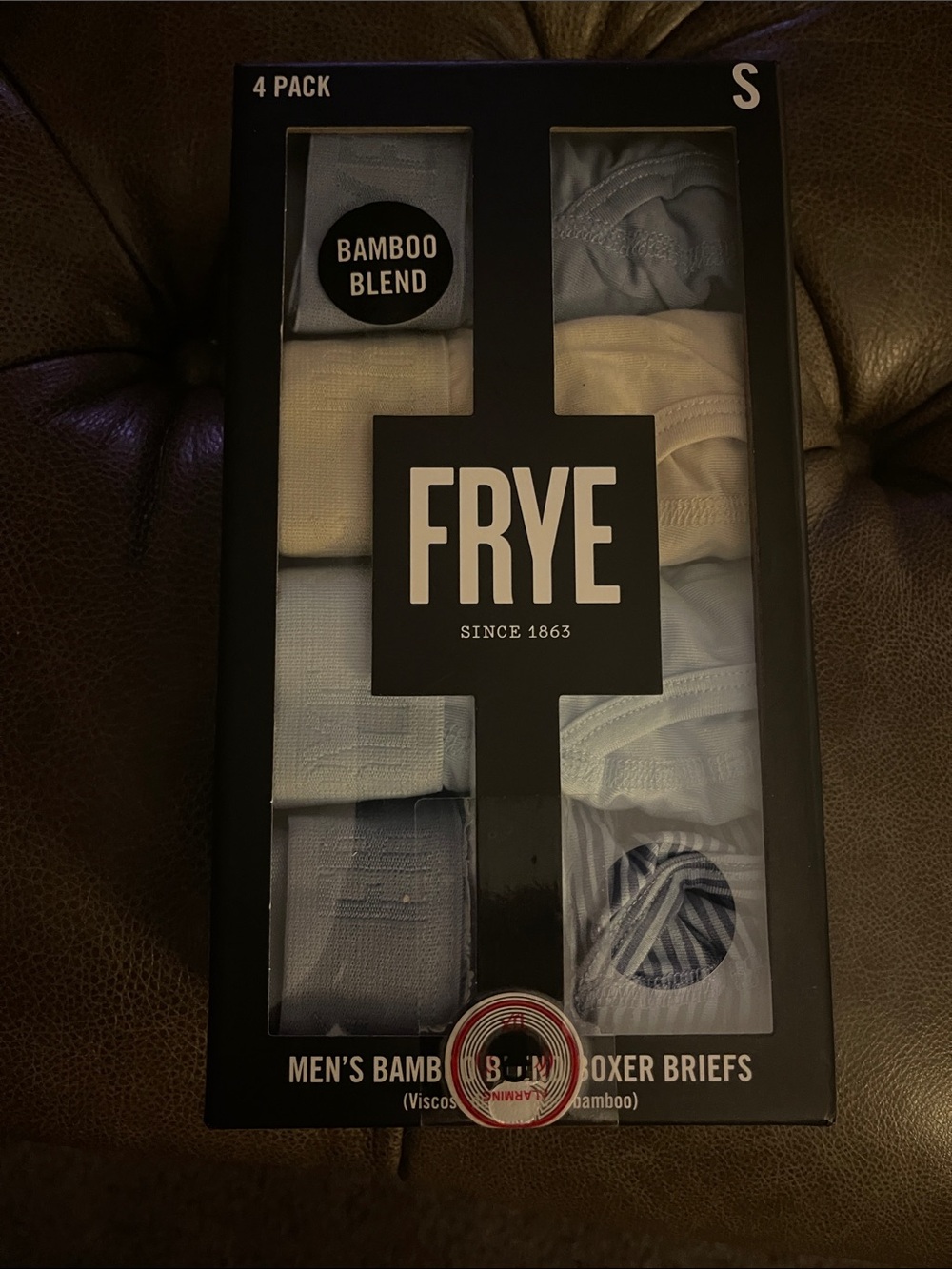 Frye Bamboo Blend Boxer Briefs. New in sealed box. Size Small.